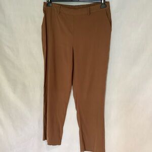Brown Straight-Leg Trousers